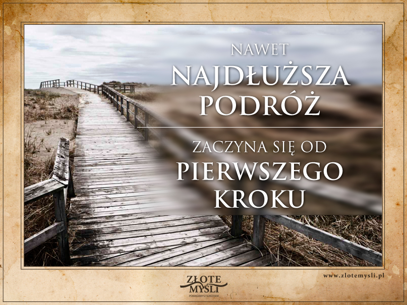 Plakat motywacyjny_pierwszy_krok Plakat motywacyjny_pierwszy_krok